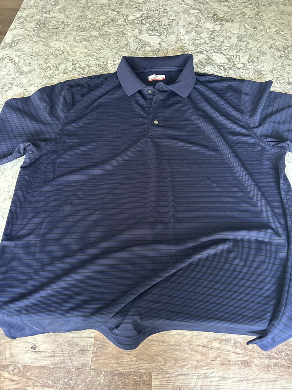 Grand Slam Navy Horizontal-Strip Polo